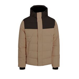 Jack And Jones Mens Colour Block Ribbed  Puffer Jacket / Crockery